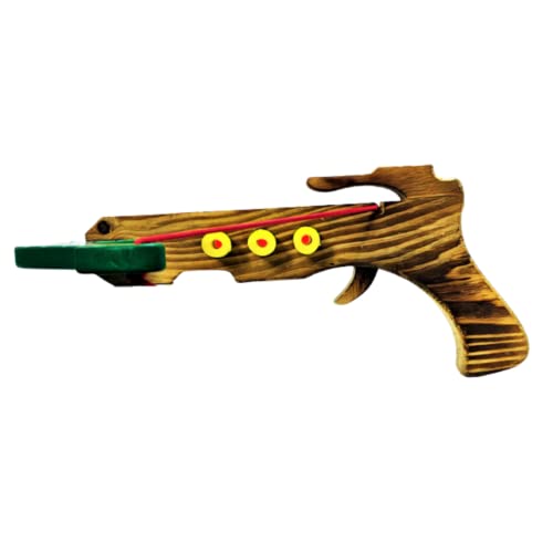 Image of Wooden teer Kaman Pattern Gun for Kids /Shot Gun /Toy Gun /Arrow Bow