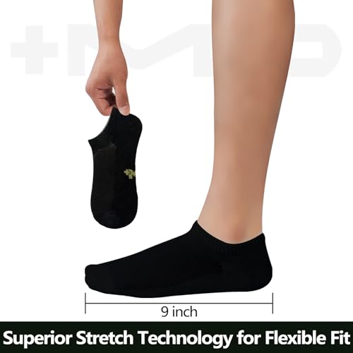 +MD No Show Socks for Women and Men, Viscose Bamboo Soft Athletic Running Moisture Wicking Short Casual Sports Socks 6 Pairs4