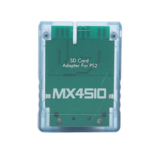 PUSOKEI MX4SIO SIO2SD Memory Card Adapter for Game Consoles TF Card Reader Adapter for FAT Console Replacement Memory Card Reader(Blue)