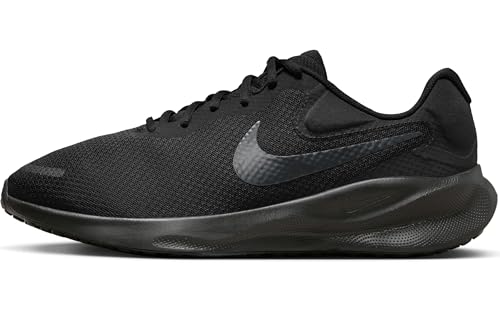 Image of Nike Men's Running Revolution 7 Wide-Black /Off Noir-Fb8501-001-11Uk