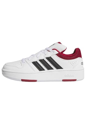 adidas Mixte Enfant Hoops Classic Shoes, FTWR White/Team Victory Red/Core Black, 34 EU