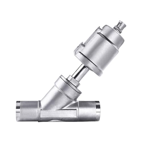 Vanne de siege d angle pneumatique anti fuite 16bar en inox 304 pour gaz
