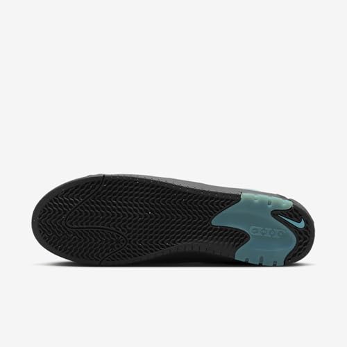 Image of Nike Air Max Ishod Skate Shoes (HF7812-400, Denim Turquoise /Denim Turquoise /Black /Black) Size 5