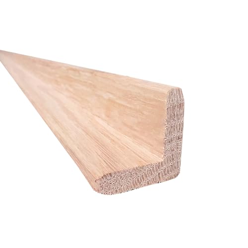 Image of 1x1 Outside Corner Trim Moulding, Real Hardwood, The Millwork Outlet (Red Oak, 94 inch)