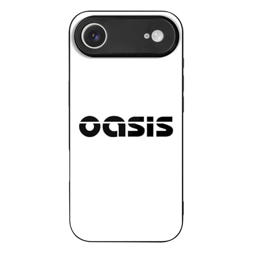 iPhone17 Air用ケース オアシス OASIS バンド スマホケース 背面 強化ガラス アイフォン17 Airカバー ワイヤレス充電対応 耐衝撃 全面保護 軽量 脱着簡単 傷汚れ防止 指紋防止 かわいい おしゃれ 贈り物