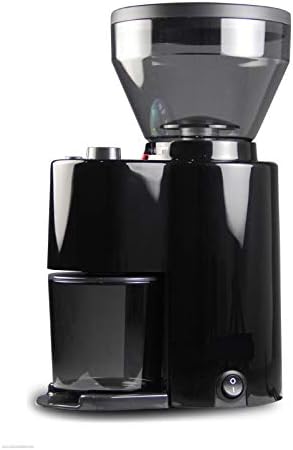 ZD-10T Electric Coffee Bean Grinder Semi-Automatic Coffee Bean Grinding Machine Burr Coffee Mill Nut and Spice Maker (Black)