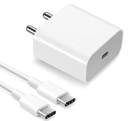 Image of Original 20 Watt Fast Charger USB Type C Adapter with Type C to Lightning Cable for iPhone14 Plus | iPhone 14 Pro | iPhone 13 Pro (Adapter and Cable)