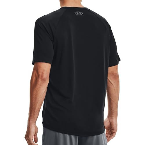Under Armour Men's Tech 2.0 Short-Sleeve T-Shirt, Black (001)/Graphite, Large Tall2