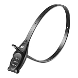 kinoco Lucchetto con combinazione a 3 cifre, chiusura a cerniera regolabile, per portabici, casco da moto, attrezzature sportive e armadietti, nero