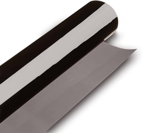 BLACKGLASS IX® - Rollo de lámina Tintada de Calidad Profesional para Coche (35% VLT, 6m x 65cm, 2 Capas, Medium Smoke) Lámina Solar, antideslumbrante y de privacidad con Instrucciones de colocación