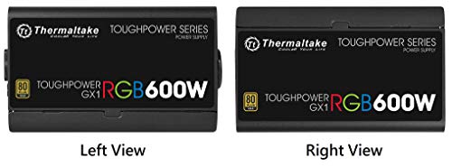 Image of Thermaltake Toughpower GX1 RGB 600W Gold SLI /Crossfire Ready Continuous Power RGB LED ATX12V v2.4 / EPS v2.92 80 Plus Gold Certified 5 Year Warranty Non Modular Power Supply PS-TPD-0600NHFAGU-1