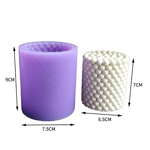 daiyanjing 3D Silikon Kerzenformen, Blasensäulenform, Wabensäulenform für DIY Basteln Kuchenkerze Praline Seifenputz, 1… – Bild 6