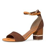 Marco Tozzi Damen 2-2-28303-28 Sandale mit Absatz, Cognac Comb, 38 EU