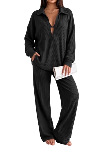 Women's Deep V-Neck Lounge Set - image 1