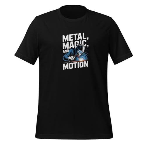 Metal Magic Motion Welder T-Shirt, Black, Sizes S-5XL