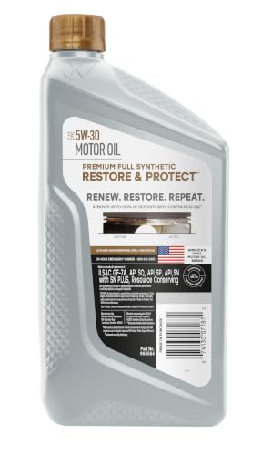 Image of Valvoline Restore & Protect Full Synthetic 5W-30 Motor Oil 1 Quart