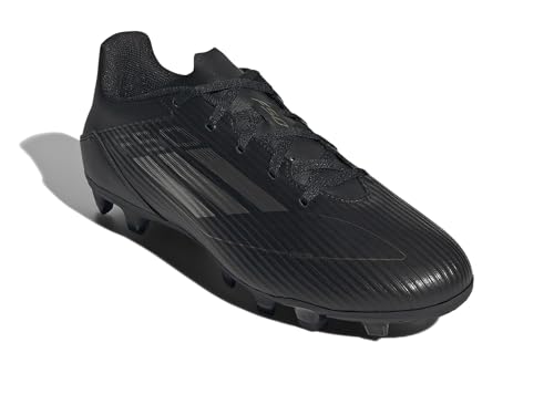 adidas Unisex F50 Club Flexible Ground Sneaker, Black/Iron Metallic/Gold Metallic, 9 US Men