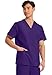 Cherokee Big and Tall Originals Unisex V-Neck Scrubs Shirt, Grape, XXXX-Large