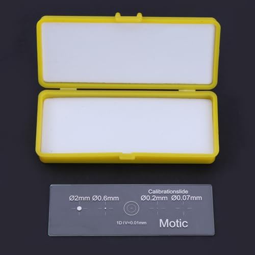 kobeIeen 0.01mm Microscopes Reticle Calibration Camera Slide Ruler Crosses Stage Micrometers Multifunctional Microscopes Calibrat