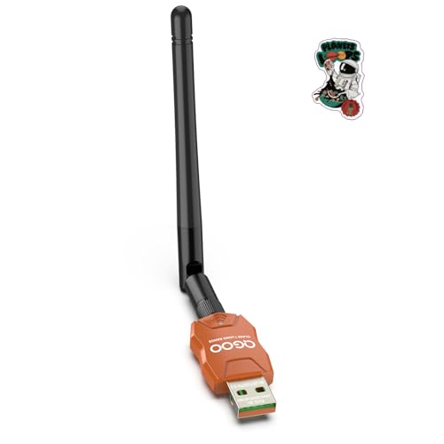 Class 1 Long Range Bluetooth Adapter for PC, QGOO USB Bluetooth Adapter for PC 5.3+EDR, Bluetooth Dongle Bluetooth Receiver Support Windows10/8.1/8/7?orange-177?