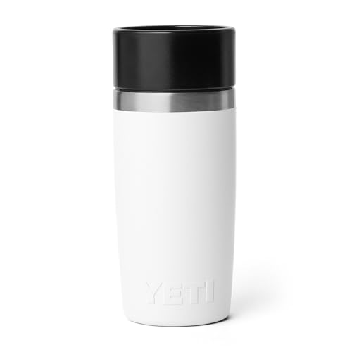 Image of YETI Rambler 12 oz Travel Bottle, Stainless Steel, Vacuum Insulated with Leakproof Commuter Cap, White