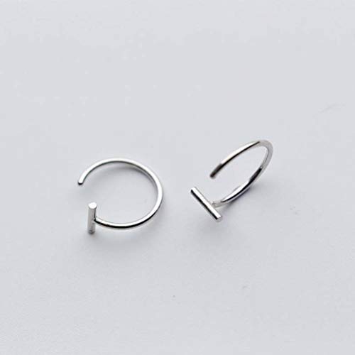 Boucles d'oreilles S925 géométriques tendance mode coréenne femme - 3