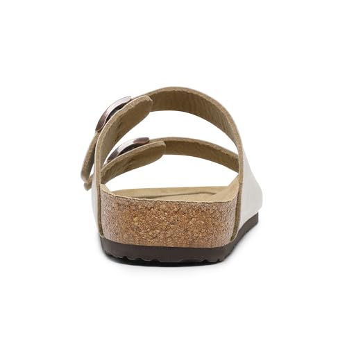 Bruno Marc Men's Cork footbed Sandal Beach Slides with Adjustable Buckle Straps4