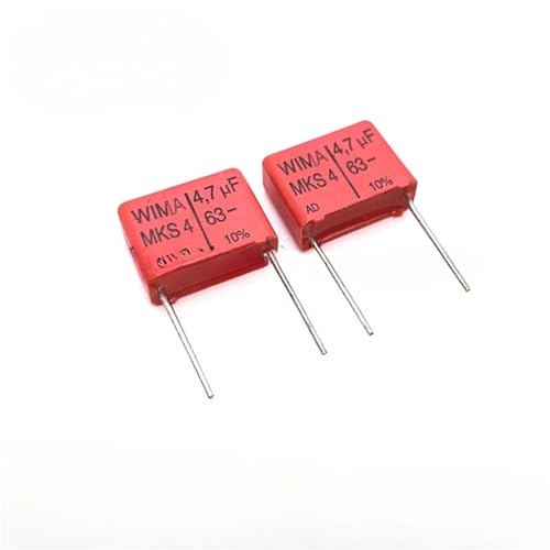Condensateur MKS4 4,7uF 63V pour circuits imprimés audio et électroniques (Lot de 20 pièces)