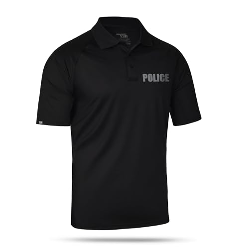 Police Performance Polo - Polyester for Odor Free, Moisture-Wicking Quick Dry Comfort. Ideal for Law Enforcement.4