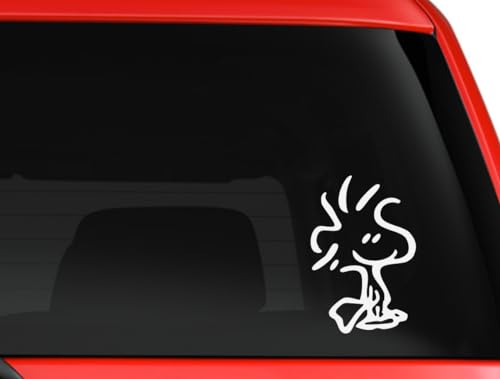 Pnut Cartoon Character Inspired Car Window Wall Notebook Laptop Die Cut Vinyl Sticker Decal White 6