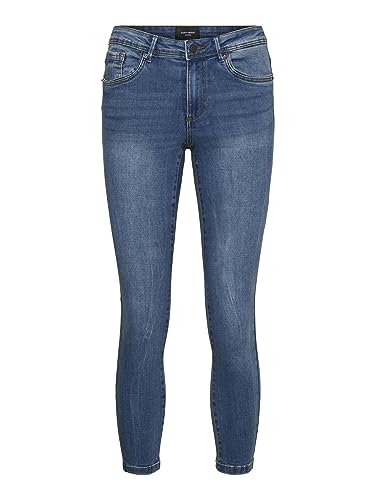 VERO MODA Damen Vmtanya Mr Piping Vi349 Noos Skinny Jeans, Medium Blue Denim, M EU VERO MODA Damen Vmtanya Mr Piping Vi349 Noos Skinny Jeans, Medium Blue Denim, M EU