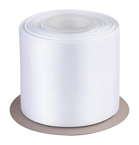 Double Faced Satin Ribbon, 75mm X 22M, Solid Polyester Craft Ribbon, Perfect for Gift Wrapping Crafts