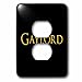 3dRose Gaylord common boy baby name in America. Yellow on... - Light Switch Covers (lsp-376552-6)