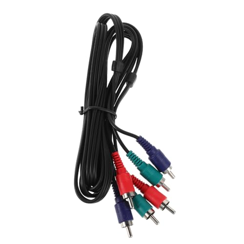 VILLCASE Multi Use Male to Male Component Video Cable Durable Audio Video Connecting Cable for DVD VCR Projector and Tv High Definition Transmission with Easy Installation