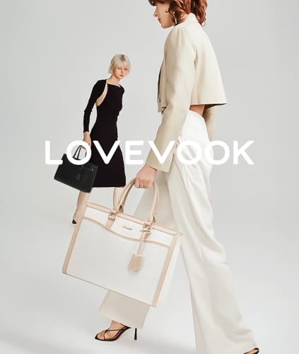 Image of LOVEVOOK Laptop Tote Bag for Women, Office Work Bag Briefcase fit for Laptop, Large Capacity Teacher Bag Handbag