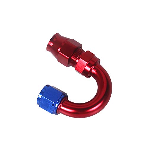 RuleaxAsi AN10 180 graus Stealth vermelho teflon encaixe acessórios para carro