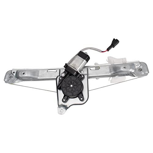 Image of TRQ Rear Right Power Window Regulator & Motor Assembly Passenger Side Compatible with 2005-2008 Chevrolet Malibu