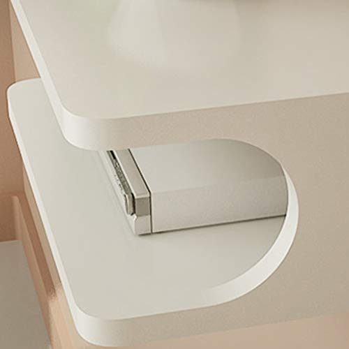 Floating Shelf Wall Mount Shelf Bracket for WiFi Router TV Box Set Top Box Modems Cable Boxes DVD Players Streaming Media Devices (Color : White) - Thumbnail 7