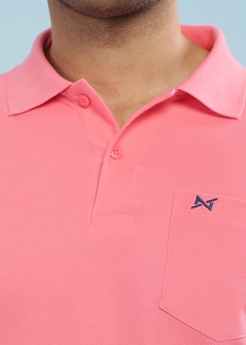 Image of Force NXT Polo Neck T-Shirt for Men Pack of 1 | Regular Fit T-Shirt for Men | Premium Super Combed Rich Cotton Polo Shirt | Men's Ultra Soft Half Sleeve T-Shirt