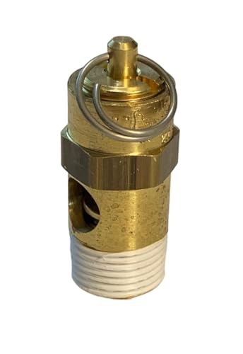 Jstpure for American Made Brass Compressor Safety Valve 325 PSI 1/4 NPT 275 CFM