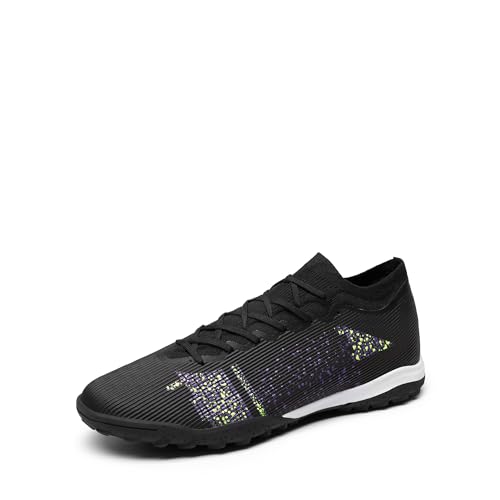 DREAM PAIRS Chaussures de Football Homme Profession Chaussures de Foot Adultes Athlétisme Entrainement Chaussures de Sport,Size 42,Noir,SDSO25018M-D