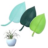 Aoserge 6 PCS Leaf Watering Device - 3 Vibrant Colors Plant Pot Watering Funnels for Indoor & Outdoor Plants, Decorative Leaf-Shaped Water Directing Tools with Robust Plastic