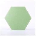 Green,10 Pack,Self-Adhesive Acoustic Panels, 12" x 10.2" x 0.4" Hexagon High Density Sound Absorbing Wall Panels for Studio, Home Office & Recording Room