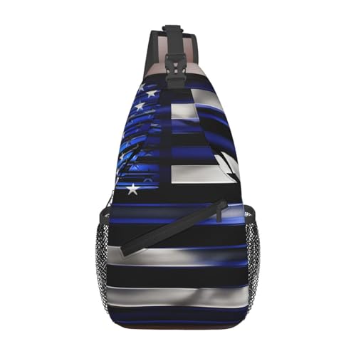 Mochila cruzada deportiva unisex color negro