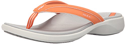 SOLE Women's Sport Flip-W, Coral, 7 M US