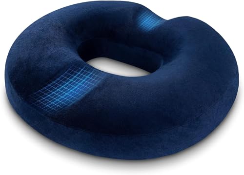 DOOKOO Donut Pillow Hemorrhoid Tailbone Cushion - Orthopedic Pain Relief Pillow for Pregnancy Coccyx Bed Sores Post Natal Sciatica