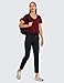 CRZ YOGA Womens 4-Way Stretch Ankle Golf Pants - 7/8 Dress Work Pants Pockets Athletic Travel Casual Lounge Workout Black X-Large