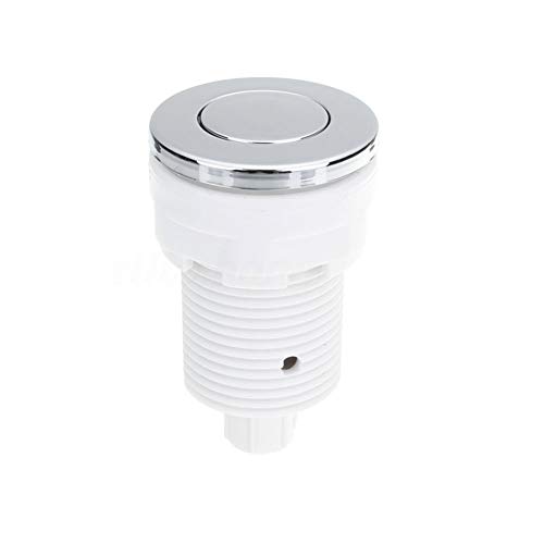 Image of BlueWave Air Switch(Chromed) / Push Button Air Button Switch Pneumatic Multipurpose Home Bathtub Spa On Off(28mmWhite)