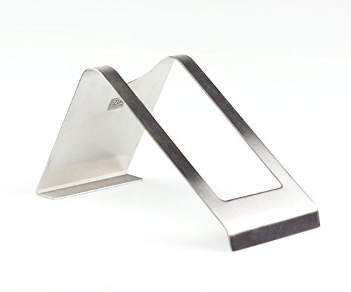 ZIA Collection Flaschenständer modernes Design, aus gebürstetem Edelstahl, Halter für Weinflaschen, Weinständer, Flaschenhalter Cover