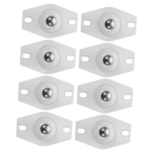 Toyvian 8個 自粘式転キャスター 小型家具用粘着ホイール 簡単貼付け移動補助具 ワークステーション収納台車対応